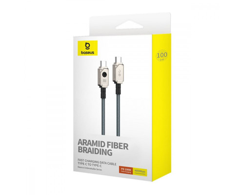 Кабель Baseus Unbreakable Series Fast Charging Type-C to Type-C 100W (2m) black
