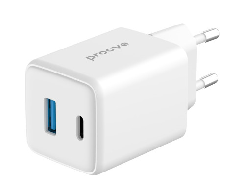 МЗП Proove Pocket GaN 45W (Type-C + USB) white 2003000238631 6901112454443
