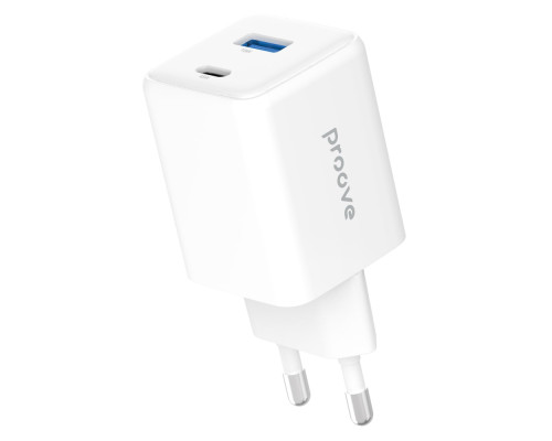 МЗП Proove Pocket GaN 45W (Type-C + USB) white 2003000238631 6901112454443