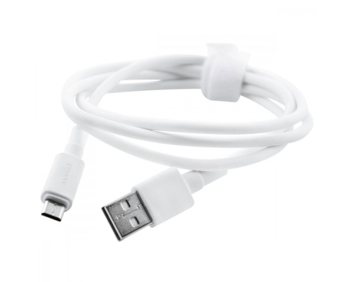 Кабель Proove Small Silicone Micro USB 2.4A (1m) white