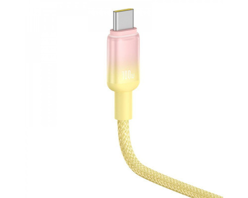Кабель Baseus Discolor Series Fast Charging Type-C 100W (1m) yellow 2003000212884 6932172668051