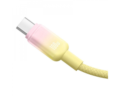 Кабель Baseus Discolor Series Fast Charging Type-C 100W (1m) yellow 2003000212884 6932172668051