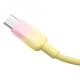 Кабель Baseus Discolor Series Fast Charging Type-C 100W (1m) yellow 2003000212884 6932172668051