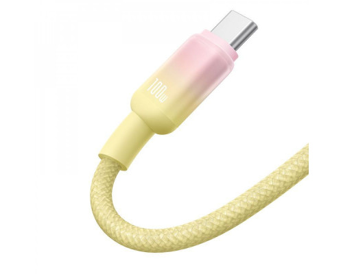 Кабель Baseus Discolor Series Fast Charging Type-C 100W (1m) yellow 2003000212884 6932172668051