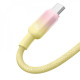 Кабель Baseus Discolor Series Fast Charging Type-C 100W (1m) yellow 2003000212884 6932172668051