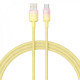 Кабель Baseus Discolor Series Fast Charging Type-C 100W (1m) yellow 2003000212884 6932172668051
