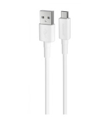 Кабель Proove Small Silicone Micro USB 2.4A (1m) white