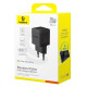 МЗП Baseus Palm Fast Charger Type-C+USB 20W black 2003000211030 6932172672737
