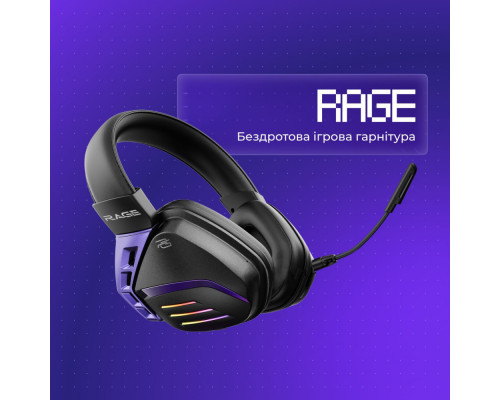 Бездротова ігрова гарнітура Proove Gaming Rage (APP) white/purple 2003000347500 6901111127072