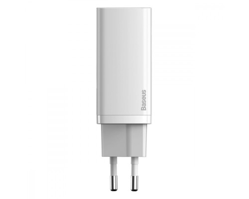 МЗП Baseus GaN2 Lite Quick Charger 65W (1 Type-C + 1 USB) white