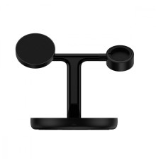 Бездротовий ЗП Baseus Swan Magnetic 3-in-1 20W black