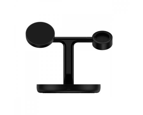 Бездротовий ЗП Baseus Swan Magnetic 3-in-1 20W black