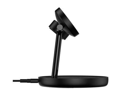 Бездротовий ЗП Baseus Swan Magnetic 3-in-1 20W black