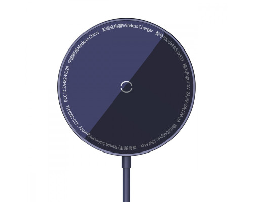 Бездротовий ЗП Baseus Simple Mini3 Magnetic Wireless Charger 15W purple