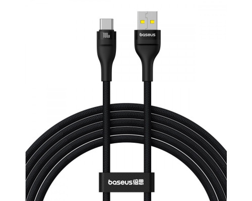 Кабель Baseus Flash 2 USB to Type-C 100W (2m) black 2003000171631 6932172657529