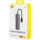 USB-Хаб Baseus UltraJoy Series 4-Port HUB Lite (USB to USB3.0*4+Type-C5V) 2m gray 2003000273946 6932172653156