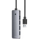 USB-Хаб Baseus UltraJoy Series 4-Port HUB Lite (USB to USB3.0*4+Type-C5V) 2m gray 2003000273946 6932172653156