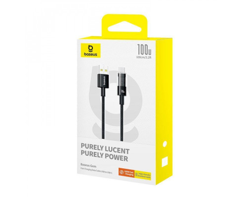 Кабель Baseus Gem Fast-Charging Type-C 100W 1m white 2003000172645 6932172658731