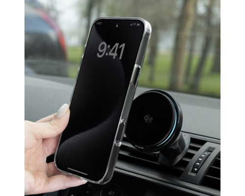 Автомобільний тримач з Бездротовим ЗП Proove Spark Qi2.2 25W black 2003000293241 6901119412804