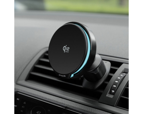 Автомобільний тримач з Бездротовим ЗП Proove Spark Qi2.2 25W black 2003000293241 6901119412804
