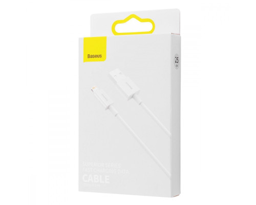 Кабель Baseus Superior Series Fast Charging Lightning 2.4A (0,25m) white