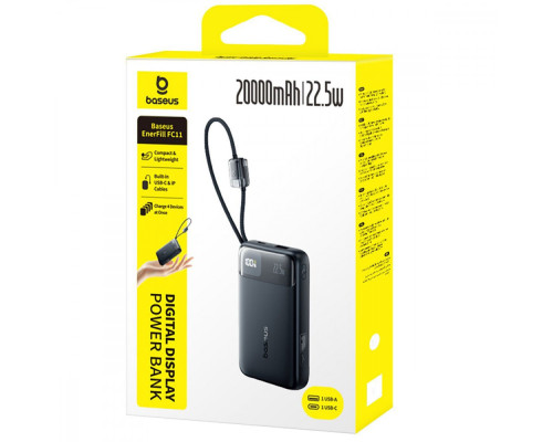 Портативна Батарея Baseus EnerFill FC11 20000mAh 22.5W black 2003000293586 6932172699871