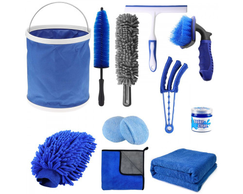Набір для догляду за авто 13 предметів blue 2003000235951