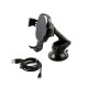 Тримач в машину з Бездротовим ЗП Baseus Gravity Car Mount (Osculum Type) 1.7A black