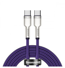 Кабель Baseus Cafule Metal Type-C to Type-C 100W (2m) purple