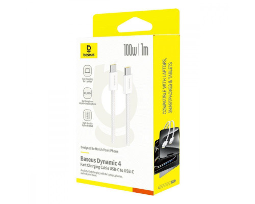 Кабель Baseus Dynamic 4 Fast Charging Type-C to Type-C 100W (1m) pink 2003000229370 6932172678548