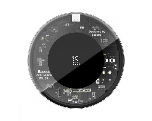 Бездротовий ЗП Baseus Simple 15W (Type-C version) transparent