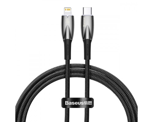 Кабель Baseus Glimmer Series Fast Charging Type-C to Lightning 20W (1m) black 2001001041731 6932172617844