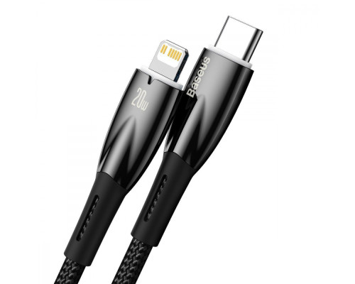 Кабель Baseus Glimmer Series Fast Charging Type-C to Lightning 20W (1m) black 2001001041731 6932172617844