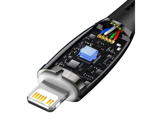 Кабель Baseus Glimmer Series Fast Charging Type-C to Lightning 20W (1m) black 2001001041731 6932172617844