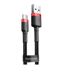 Кабель Baseus Cafule Type-C Cable 2A (3m) red/black