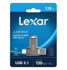 Накопичувач OTG LEXAR JumpDrive D400 USB to Type-C (USB 3.1) 128GB