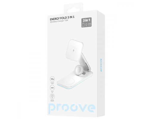 Бездротовий ЗП Proove Energy Fold 3 in 1 black 2001001422240 6901118850263