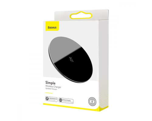 Бездротовий ЗП Baseus Simple 15W (Type-C version) black