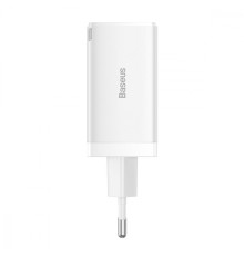 МЗП Baseus GaN5 Pro 65W (2 Type-С+USB ) + Кабель Type-C to Type-C 100W (1m) white 2001000810987 6932172617516
