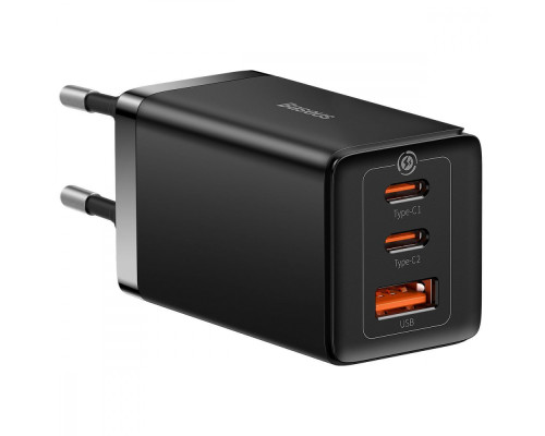 МЗП Baseus GaN5 Pro 65W (2 Type-С+USB ) + Кабель Type-C to Type-C 100W (1m) white 2001000810987 6932172617516