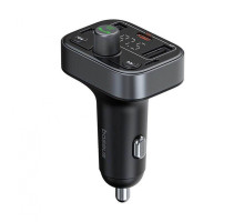 АЗП Baseus FM Launcher S-09 Pro 35W (PD+QC3.0) Type-C+2USB black 2001001750121 6932172643355