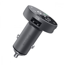 АЗП Proove FM Launcher Sound Sync 30W (PD+QC3.0) Type-C+USB gray 2001001422257 6900111430922