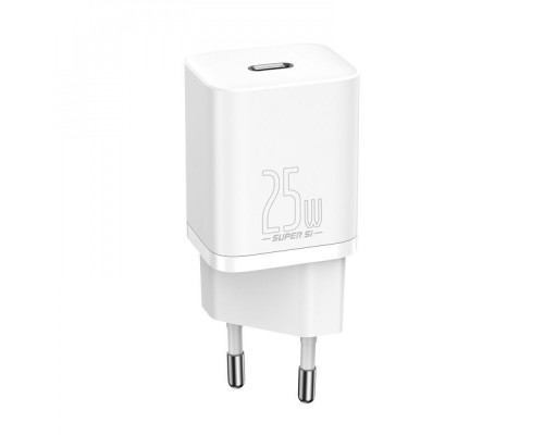 МЗП Baseus Super Silicone PD Charger 25W (1Type-C) white