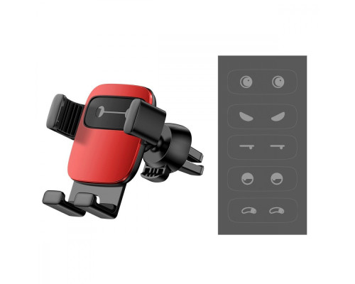 Автомобільний тримач Baseus Cube Gravity Vehicle Mounted red