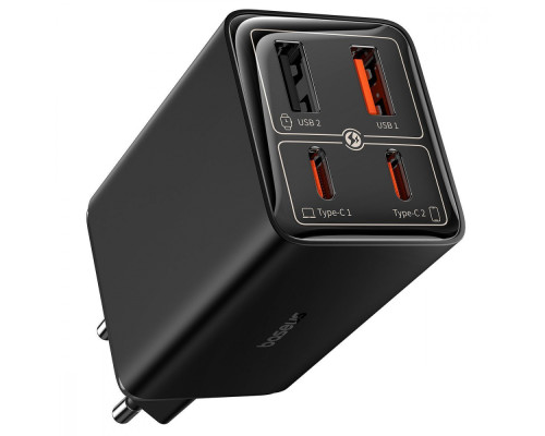 МЗП Baseus GaN6 Pro Fast Charger 2 Type-C + 2 USB 65W black 2001001934583 6932172644444