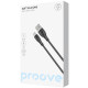 Кабель Proove Soft Silicone USB to Type-C 3A (2m) black 2003000244182 6901114441021