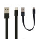 Кабель USB Remax RC-062m Tengy Micro 2pcs (1m+0.16m) Колір Чорний