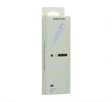 Кабель USB Borofone BX18 Lightning 2m Колір Білий