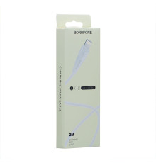 Кабель USB Borofone BX18 Lightning 2m Колір Білий