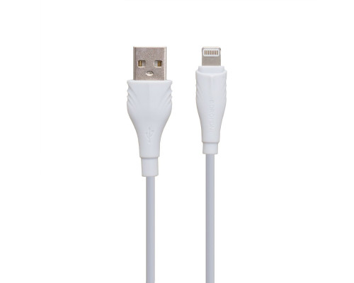 Кабель USB Borofone BX18 Lightning 2m Колір Білий 6931474700452